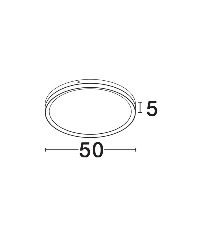 Cantria Flush Ceiling Light Black Brass Gold LED 38W 2198lm 3000K-5