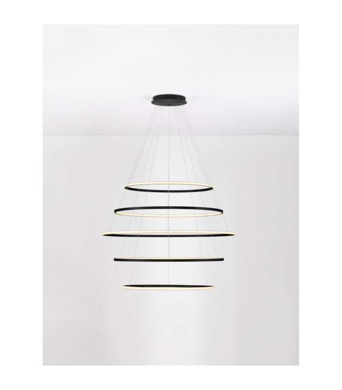 Maelo Integrated LED Pendant Ceiling Light Sandy Black Triac Dimmable LED 167W 11213lm 2700-3000-4000K CCT-4