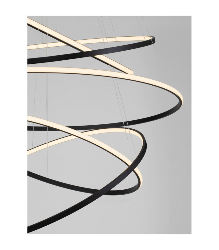 Maelo Integrated LED Pendant Ceiling Light Sandy Black Triac Dimmable LED 167W 11213lm 2700-3000-4000K CCT-5