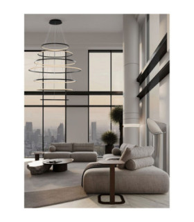 Maelo Integrated LED Pendant Ceiling Light Sandy Black Triac Dimmable LED 260W 17324lm 2700-3000-4000K CCT-2