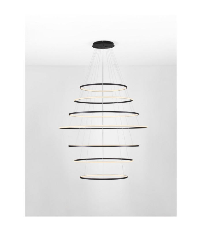 Maelo Integrated LED Pendant Ceiling Light Sandy Black Triac Dimmable LED 260W 17324lm 2700-3000-4000K CCT-4