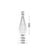 Maelo Integrated LED Pendant Ceiling Light Sandy Black Triac Dimmable LED 260W 17324lm 2700-3000-4000K CCT-7