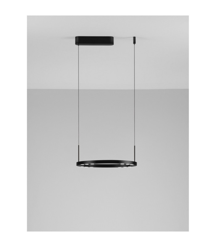 Lunette Integrated LED Pendant Ceiling Light Sandy Black Triac Dimmable LED 28W 1194lm 3000K-4
