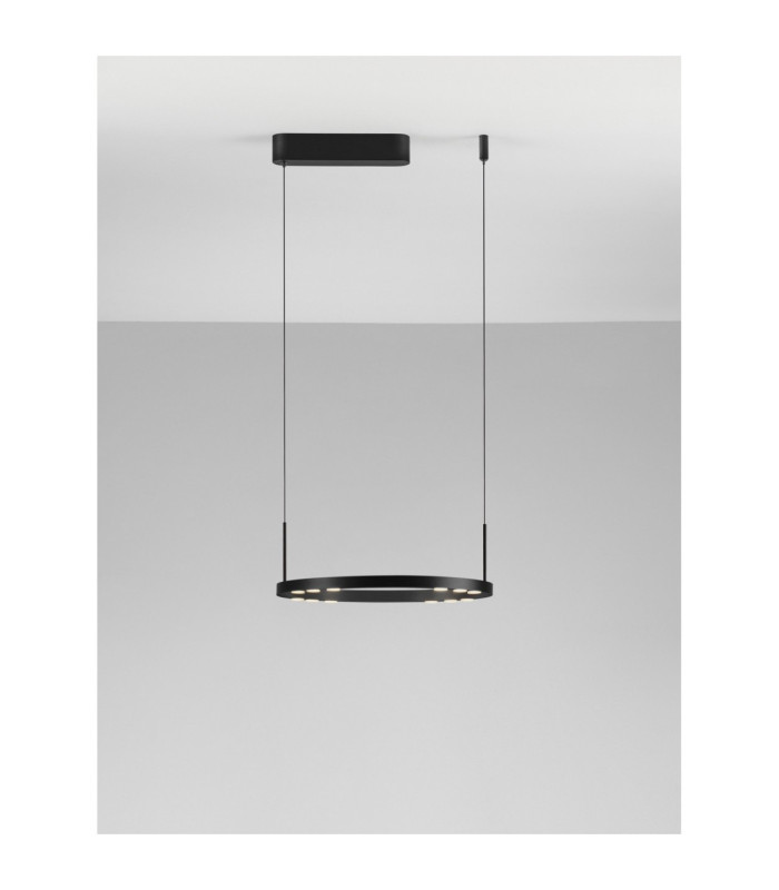 Lunette Integrated LED Pendant Ceiling Light Sandy Black Triac Dimmable LED 28W 1194lm 3000K-5