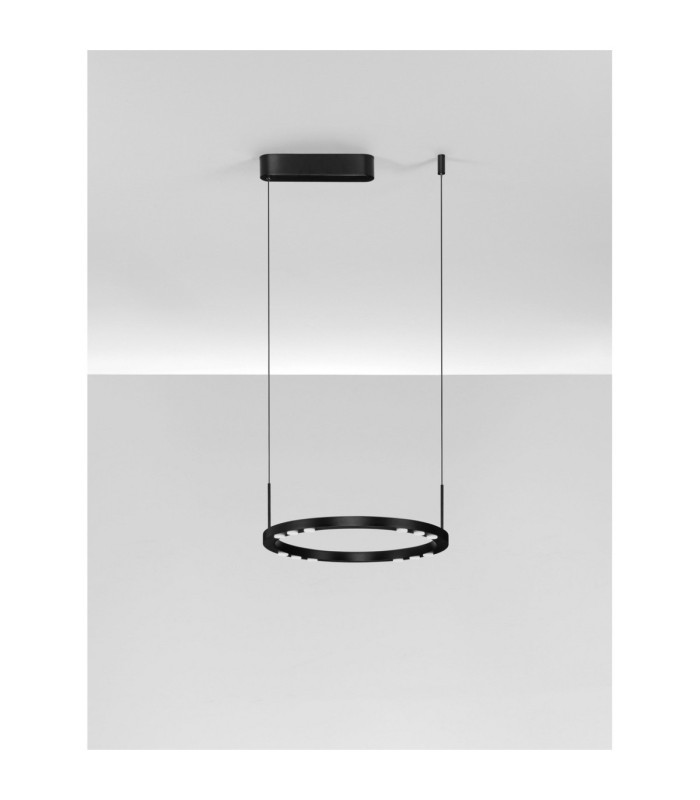 Lunette Integrated LED Pendant Ceiling Light Sandy Black Triac Dimmable LED 28W 1194lm 3000K-6