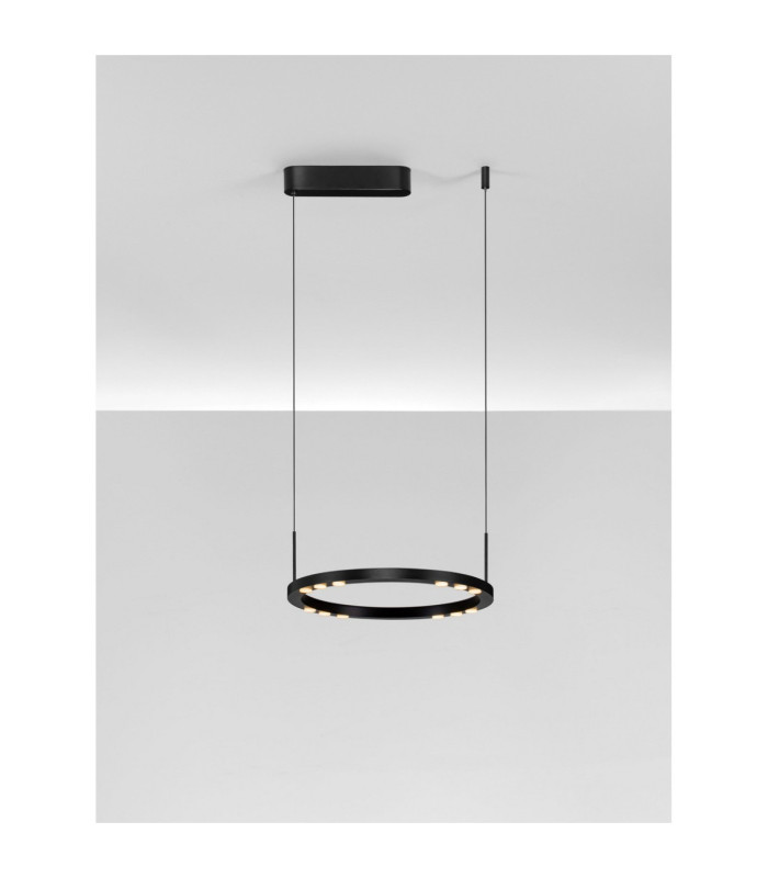 Lunette Integrated LED Pendant Ceiling Light Sandy Black Triac Dimmable LED 28W 1194lm 3000K-7