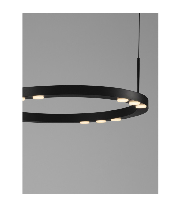 Lunette Integrated LED Pendant Ceiling Light Sandy Black Triac Dimmable LED 28W 1194lm 3000K-8