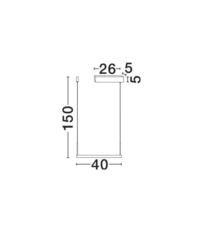 Lunette Integrated LED Pendant Ceiling Light Sandy Black Triac Dimmable LED 28W 1194lm 3000K-10