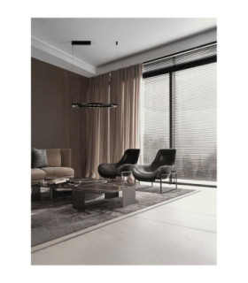 Lunette Integrated LED Pendant Ceiling Light Sandy Black Triac Dimmable LED 34W 1453lm 3000K-2