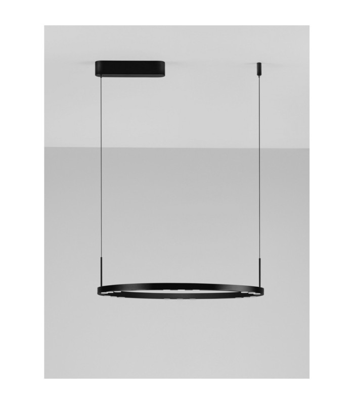 Lunette Integrated LED Pendant Ceiling Light Sandy Black Triac Dimmable LED 34W 1453lm 3000K-4