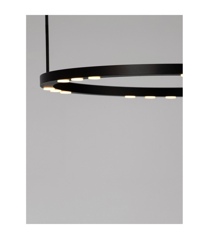 Lunette Integrated LED Pendant Ceiling Light Sandy Black Triac Dimmable LED 34W 1453lm 3000K-8