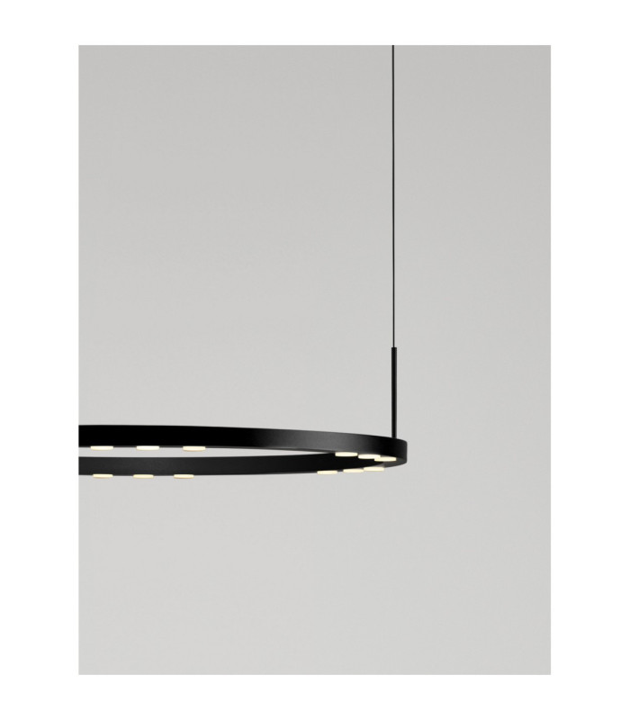 Lunette Integrated LED Pendant Ceiling Light Sandy Black Triac Dimmable LED 34W 1453lm 3000K-9