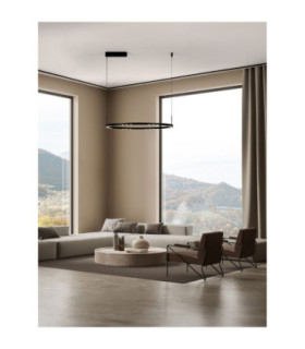 Lunette Integrated LED Pendant Ceiling Light Sandy Black Triac Dimmable LED 46W 1879lm 3000K-2