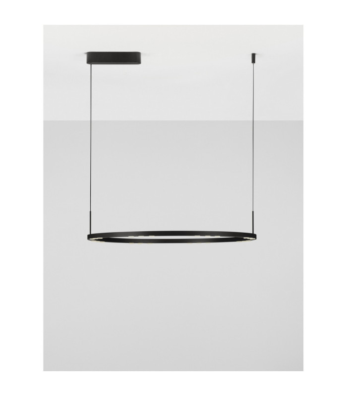 Lunette Integrated LED Pendant Ceiling Light Sandy Black Triac Dimmable LED 46W 1879lm 3000K-5