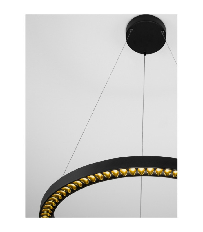 Deos Integrated LED Pendant Ceiling Light Sandy Black Triac Dimmable LED 27W 2083lm 3000K-5