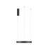 Perrine Integrated LED Pendant Ceiling Light Brushed Brown Coffee Triac Dimmable LED 22W 1540lm 3000K-3