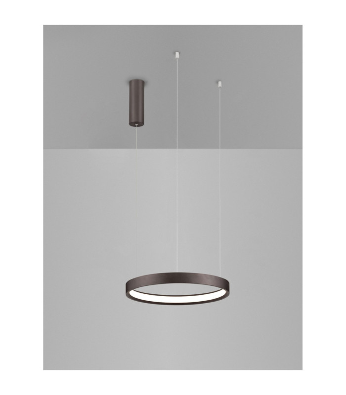 Perrine Integrated LED Pendant Ceiling Light Brushed Brown Coffee Triac Dimmable LED 22W 1540lm 3000K-4