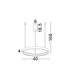 Perrine Integrated LED Pendant Ceiling Light Brushed Brown Coffee Triac Dimmable LED 22W 1540lm 3000K-7