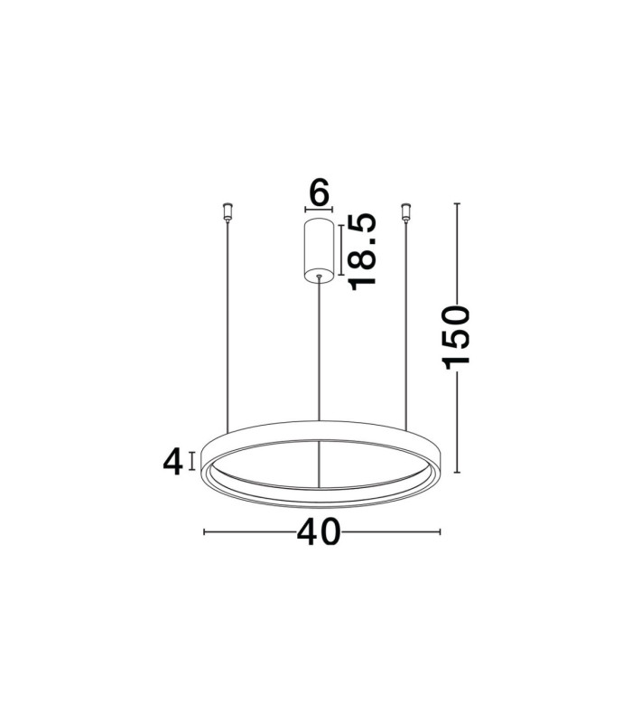 Perrine Integrated LED Pendant Ceiling Light Brushed Brown Coffee Triac Dimmable LED 22W 1540lm 3000K-7