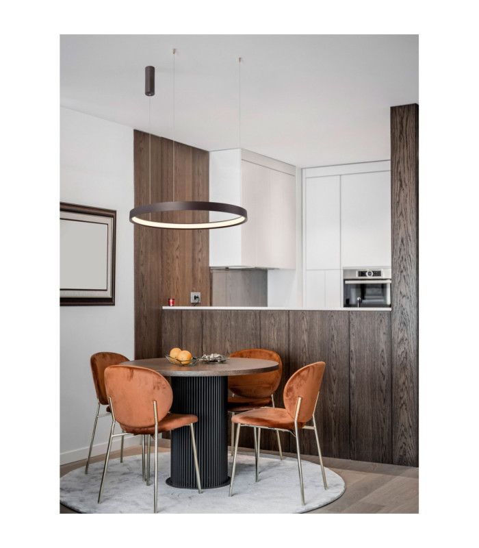 Perrine Integrated LED Pendant Ceiling Light Brushed Brown Coffee Triac Dimmable LED 40W 2800lm 3000K-2