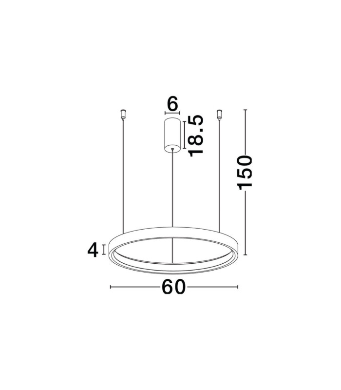 Perrine Integrated LED Pendant Ceiling Light Brushed Brown Coffee Triac Dimmable LED 40W 2800lm 3000K-7