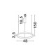 Pertino Integrated LED Pendant Ceiling Light Sandy White Triac Dimmable LED 38W 2175lm 2700K-5