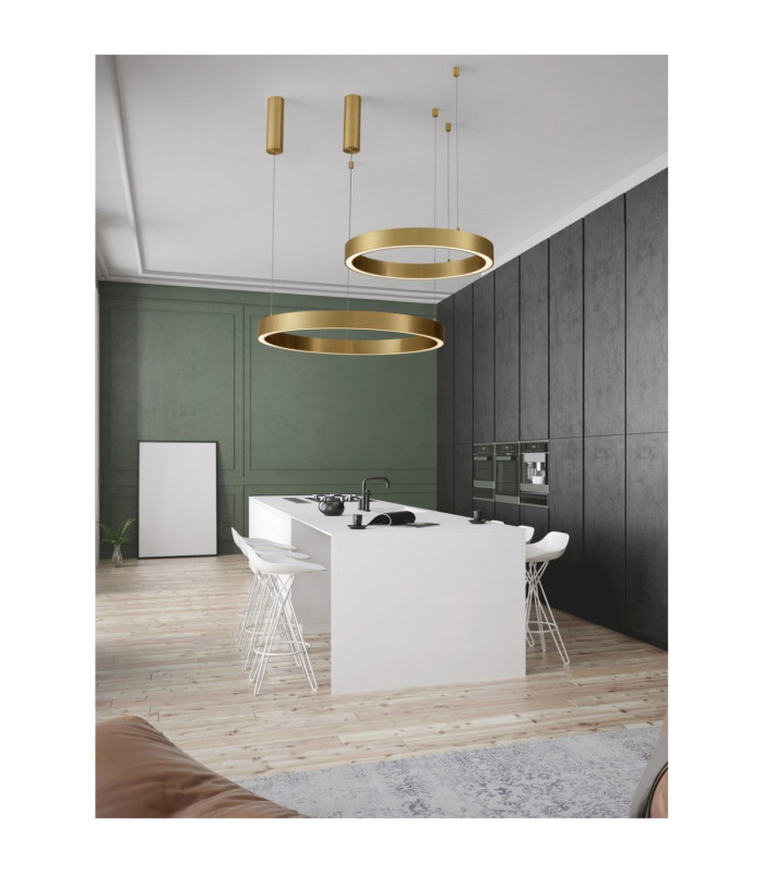 Sting Integrated LED Pendant Ceiling Light Brass Gold Triac Dimmable LED 50W 2968lm 3000K-2