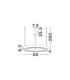 Sting Integrated LED Pendant Ceiling Light Sandy White Triac Dimmable LED 50W 2968lm 3000K-5
