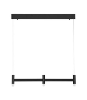 Poetic Bar Pendant Ceiling Light Sandy Black Triac Dimmable LED 12W 780lm 3000K-1