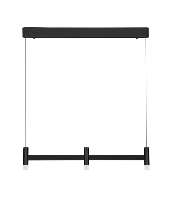Poetic Bar Pendant Ceiling Light Sandy Black Triac Dimmable LED 12W 780lm 3000K-1