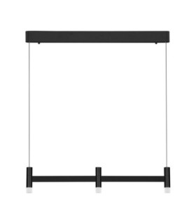 Poetic Bar Pendant Ceiling Light Sandy Black Triac Dimmable LED 12W 780lm 2700K-1