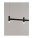 Poetic Bar Pendant Ceiling Light Sandy Black Triac Dimmable LED 12W 780lm 2700K-5