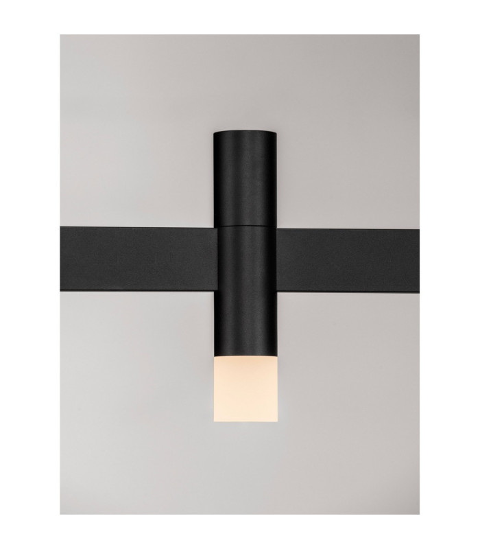 Poetic Bar Pendant Ceiling Light Sandy Black Triac Dimmable LED 12W 780lm 2700K-6