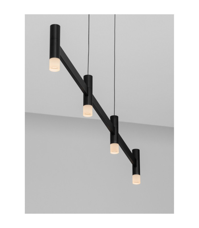 Poetic Bar Pendant Ceiling Light Sandy Black Triac Dimmable LED 17W 1364lm 3000K-2