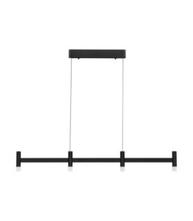 Poetic Bar Pendant Ceiling Light Sandy Black Triac Dimmable LED 17W 1364lm 2700K-1