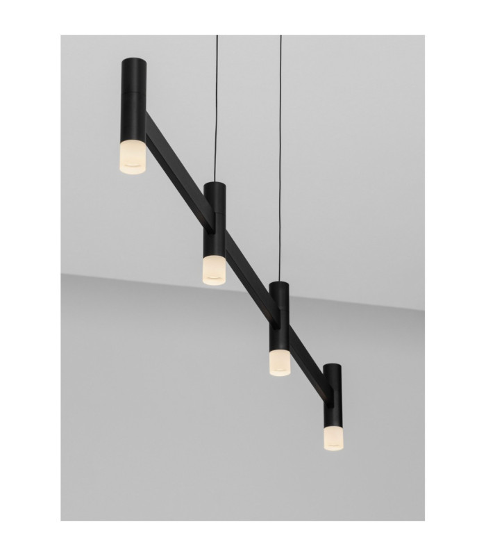 Poetic Bar Pendant Ceiling Light Sandy Black Triac Dimmable LED 17W 1364lm 2700K-6