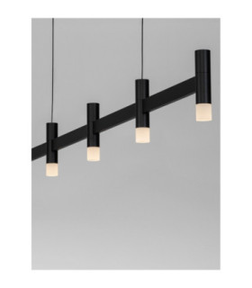Poetic Bar Pendant Ceiling Light Sandy Black Triac Dimmable LED 21W 1600lm 2700K-2
