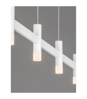 Poetic Bar Pendant Ceiling Light Sandy White Triac Dimmable LED 17W 1364lm 3000K-2