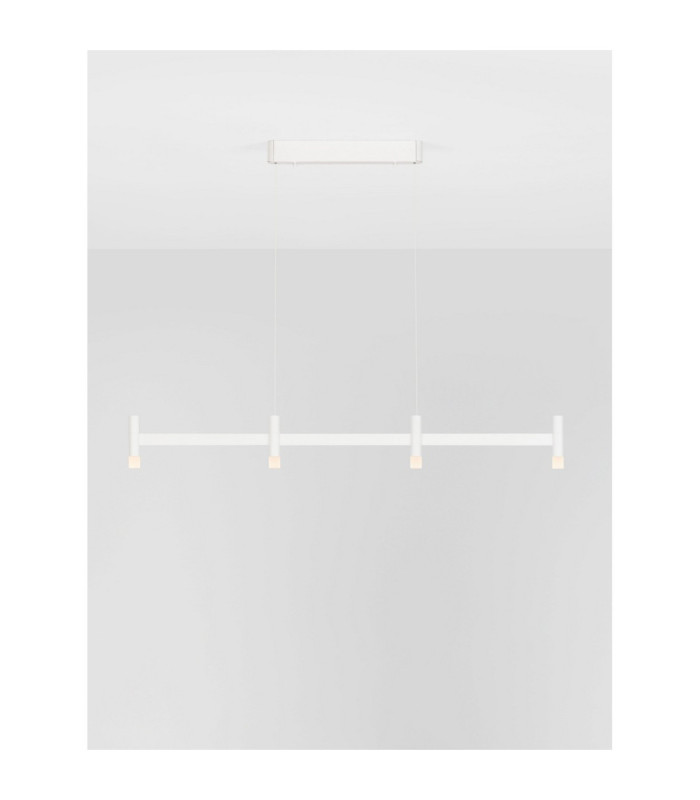 Poetic Bar Pendant Ceiling Light Sandy White Triac Dimmable LED 17W 1364lm 3000K-4