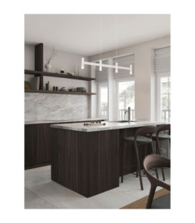 Poetic Bar Pendant Ceiling Light Sandy White Triac Dimmable LED 17W 1364lm 2700K-2