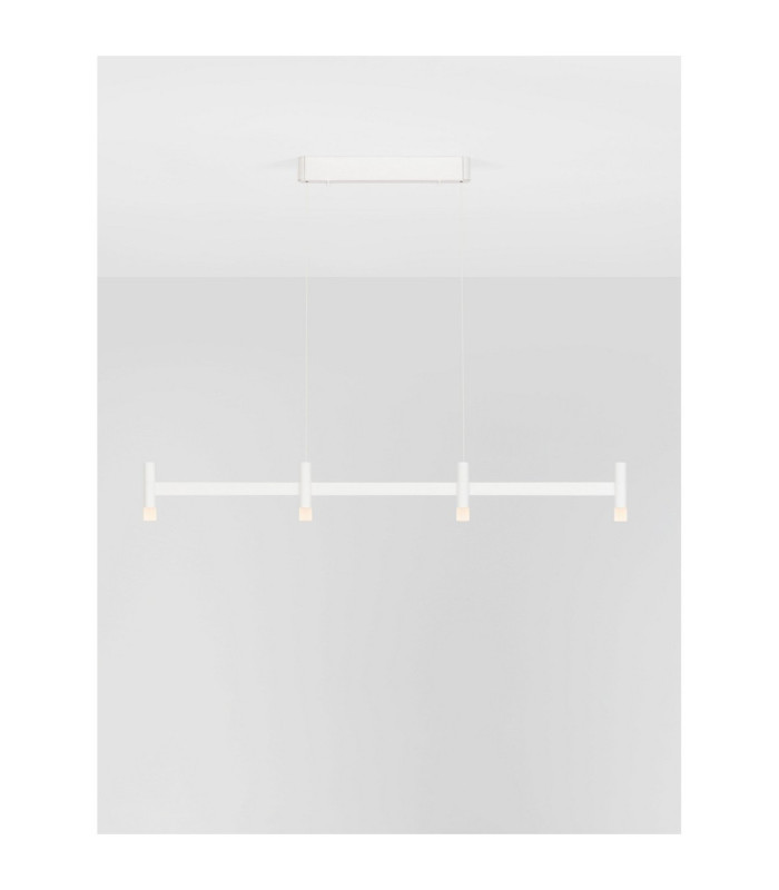 Poetic Bar Pendant Ceiling Light Sandy White Triac Dimmable LED 17W 1364lm 2700K-4