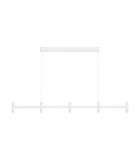 Poetic Bar Pendant Ceiling Light Sandy White Triac Dimmable LED 21W 1600lm 3000K-1