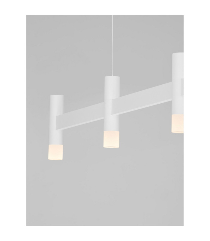 Poetic Bar Pendant Ceiling Light Sandy White Triac Dimmable LED 21W 1600lm 3000K-2