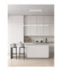 Poetic Bar Pendant Ceiling Light Sandy White Triac Dimmable LED 21W 1600lm 3000K-5
