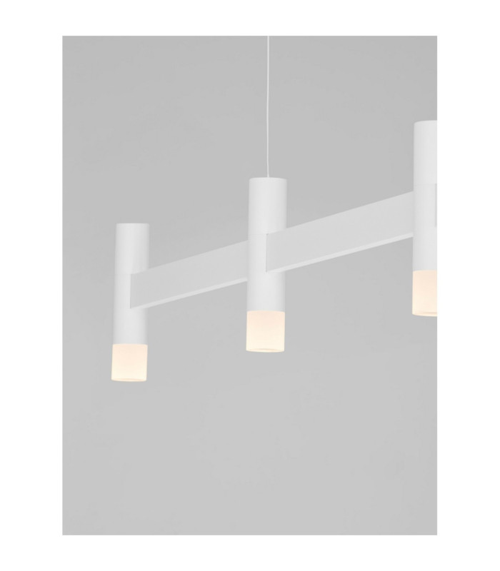 Poetic Bar Pendant Ceiling Light Sandy White Triac Dimmable LED 21W 1600lm 2700K-5