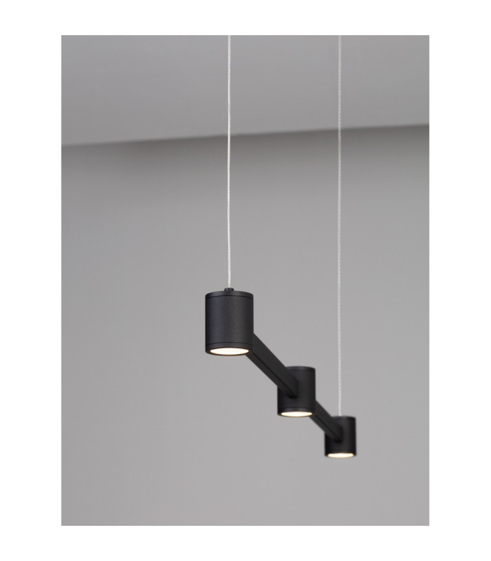 Puize Bar Pendant Ceiling Light Sandy Black Triac Dimmable LED 21W 1665lm 3000K-8
