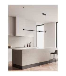 Puize Bar Pendant Ceiling Light Sandy Black Triac Dimmable LED 24W 2316lm 3000K-2