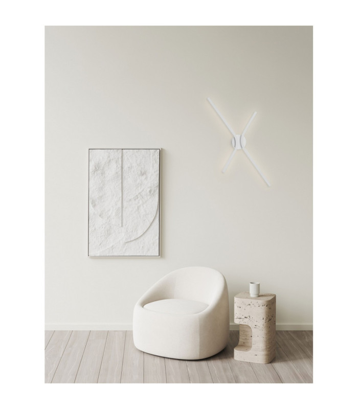 Akro Integrated LED Wall Lamp Matt White Triac Dimmable LED 16W 719lm 2700-3000-4000K CCT Dip Switch-2