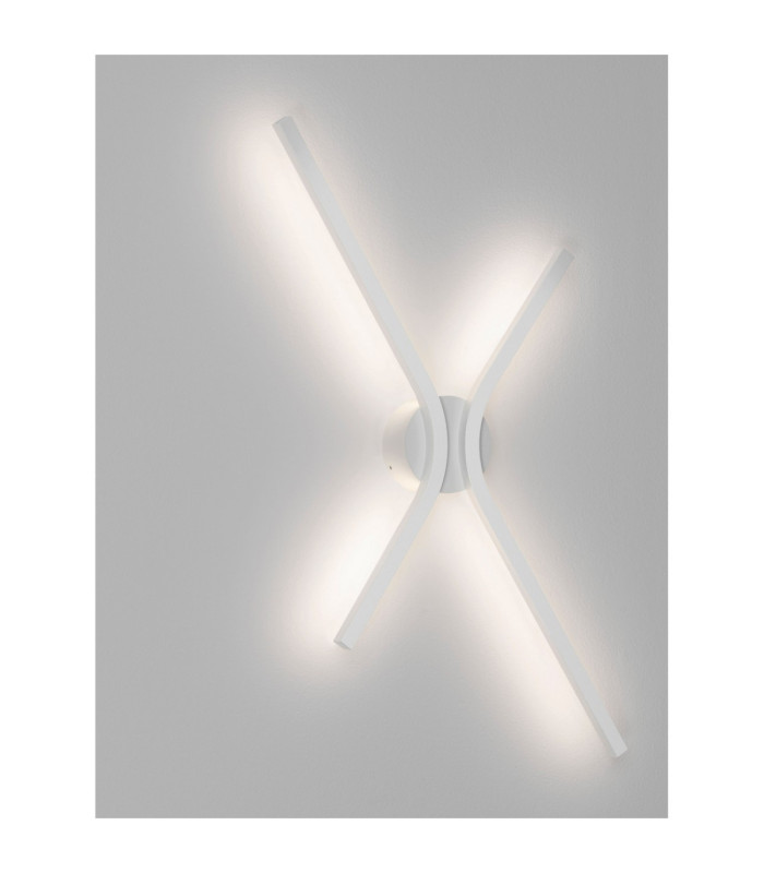 Akro Integrated LED Wall Lamp Matt White Triac Dimmable LED 16W 719lm 2700-3000-4000K CCT Dip Switch-5
