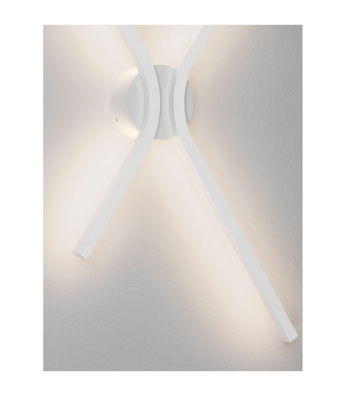 Akro Integrated LED Wall Lamp Matt White Triac Dimmable LED 16W 719lm 2700-3000-4000K CCT Dip Switch-6